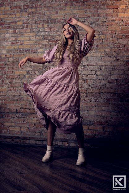 Kaden-Stephens-womens-autumn-fashion-dancing-brick-pink-dress